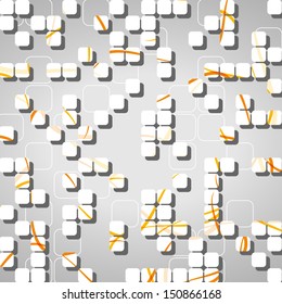 Abstract technology background, dynamic illustration.