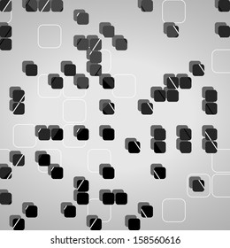 Abstract technology background, dynamic illustration.