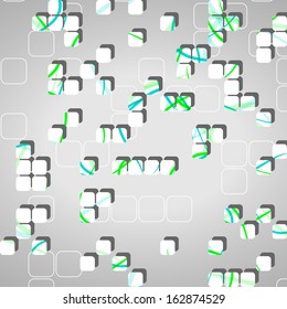 Abstract technology background, dynamic illustration.