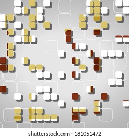 Abstract technology background, dynamic illustration.