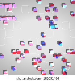 Abstract technology background, dynamic illustration.