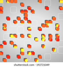 Abstract technology background, dynamic illustration.