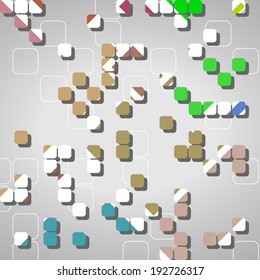 Abstract technology background, dynamic illustration.