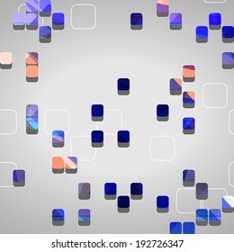 Abstract technology background, dynamic illustration.