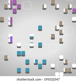 Abstract technology background, dynamic illustration.