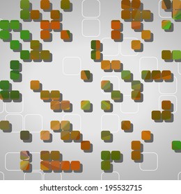 Abstract technology background, dynamic illustration.