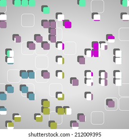 Abstract technology background, dynamic illustration.