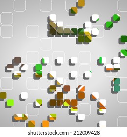 Abstract technology background, dynamic illustration.