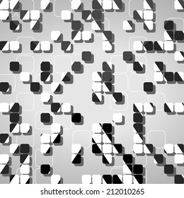 Abstract technology background, dynamic illustration.