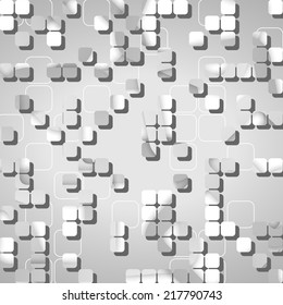 Abstract technology background, dynamic illustration.