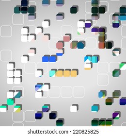 Abstract technology background, dynamic illustration.