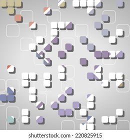 Abstract technology background, dynamic illustration.