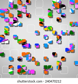 Abstract technology background dynamic illustration.