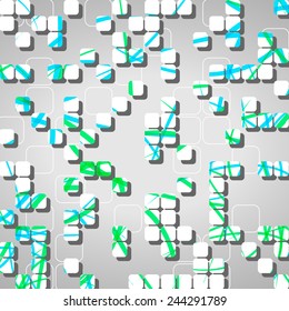 Abstract technology background dynamic illustration.