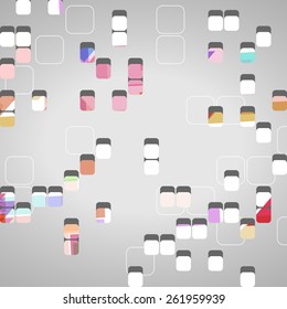 Abstract technology background dynamic illustration.