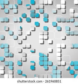 Abstract technology background dynamic illustration.