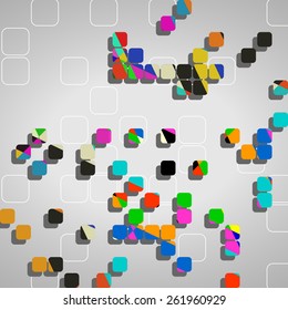 Abstract technology background dynamic illustration.