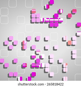 Abstract technology background dynamic illustration. 