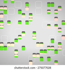 Abstract technology background, dynamic illustration.