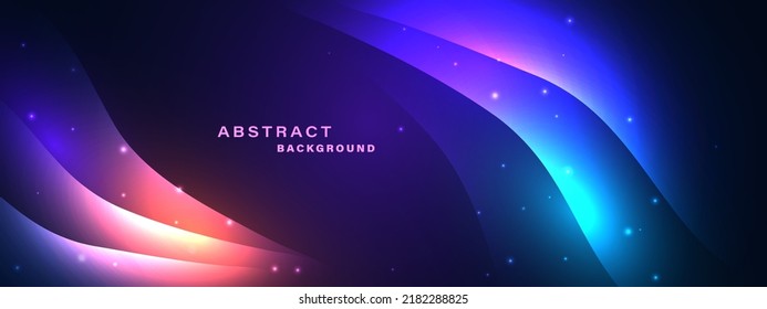 Abstract technology background with dynamic light effect.Vector illustration.