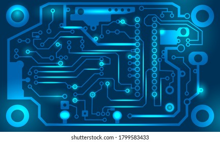 Abstract technology background.
Electronic motherboard. Digital concept. Vector illustration EPS10.
