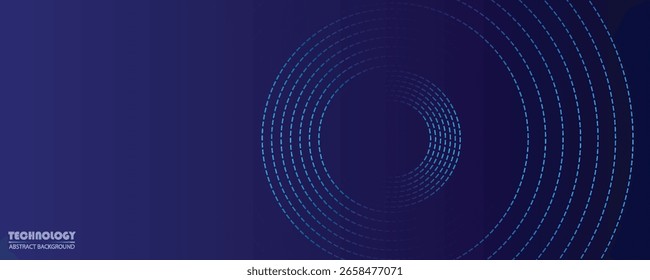 Abstract Technology Background Featuring Blue Circles on Gradient eps10