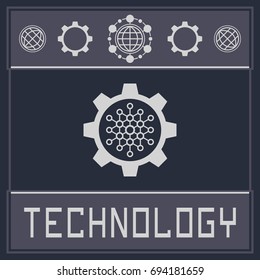 Abstract technology background. Futuristic background. 