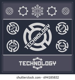 Abstract technology background. Futuristic background. 