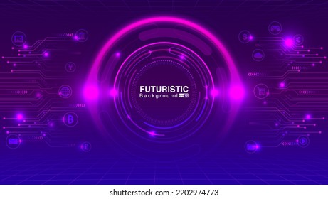 Resumen De Fondo Tecnológico. Concepto Futurista de fondo. EPS vectorial 10