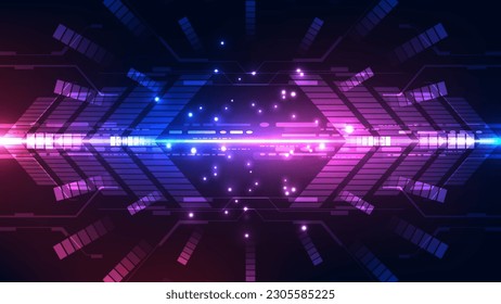 Resumen de los antecedentes tecnológicos. Concepto futurista. Ilustración vectorial para su diseño