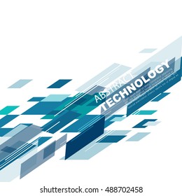 Abstract technology background futuristic concept. Corporate business or technology identity design, online presentation website element, vector illustration