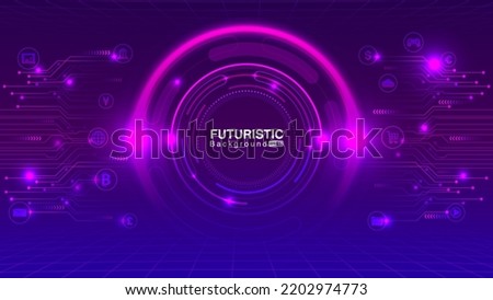 Abstract Technology Background. Futuristic Background Concept. Vector EPS 10