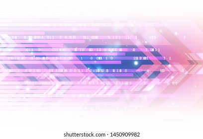 Abstract technology background. Futuristic design for visualising motion and energy. Digital innovation concept for your design.