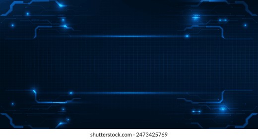 Abstract technology background. Futuristic digital space technology concept.