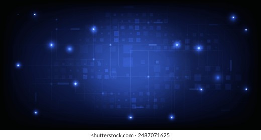Abstract technology background. Futuristic digital space technology concept.