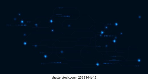 Abstract technology background. Futuristic digital space technology concept.