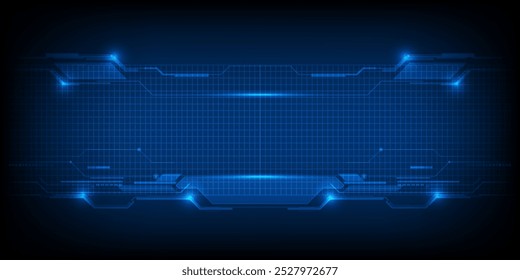 Resumo da tecnologia. Conceito de tecnologia espacial digital futurista.
