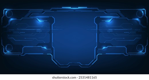 Abstrakter technologischer Hintergrund. Zukunftsweisendes Konzept der digitalen Raumfahrttechnologie.
