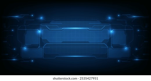 Abstract technology background. Futuristic digital space technology concept.