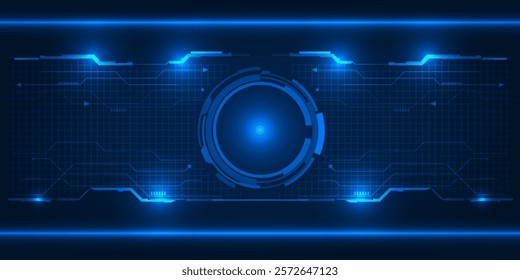Abstract technology background. Futuristic digital space technology concept.