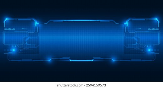 Abstract technology background. Futuristic digital space technology concept.