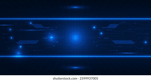 Abstract technology background. Futuristic digital space technology concept.