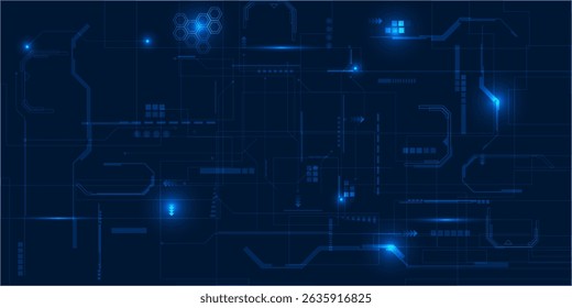 Abstract technology background. Futuristic digital space technology concept.