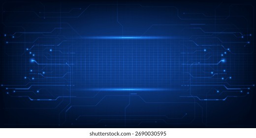 Resumo da tecnologia. Conceito de tecnologia espacial digital futurista.