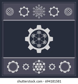 Abstract technology background. Futuristic background.  Futuristic element.