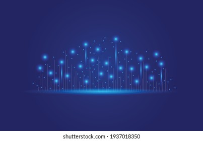 Abstract technology background. Futuristic illustration shape