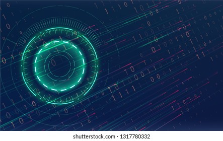Abstract technology background. Futuristic interface element. Digital innovation concept for your design