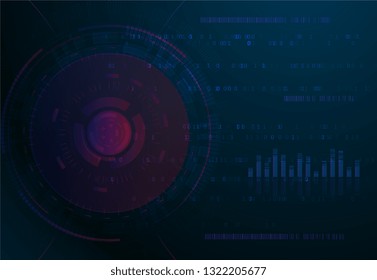 Abstract technology background. Futuristic interface element. Digital innovation concept for your design