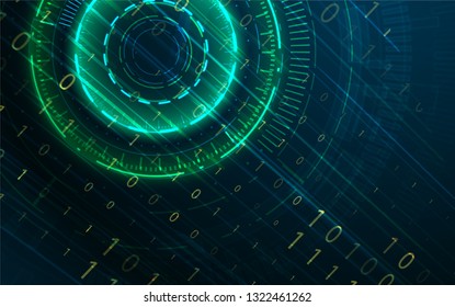 Abstract technology background. Futuristic interface element. Digital innovation concept for your design