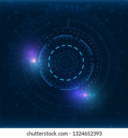 Abstract technology background. Futuristic interface element. Digital innovation concept for your design